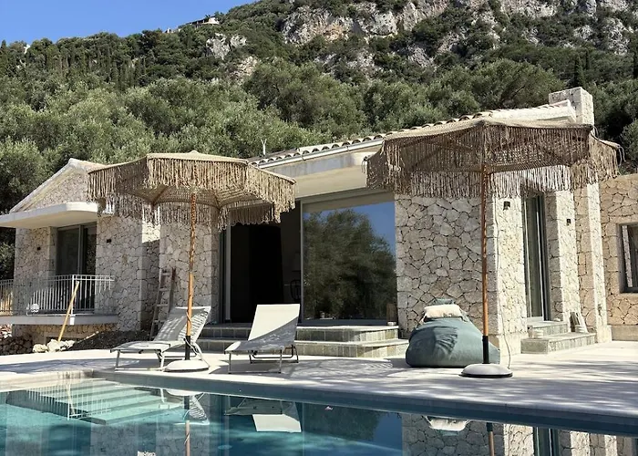 Xalupi - Design-villa Mit Pool Und Meerblick Casa de Férias Palaiokastritsa