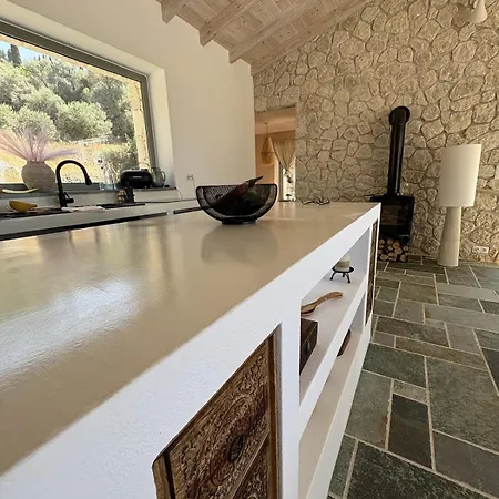 Xalupi - Design-villa Mit Pool Und Meerblick Paleokastritsa
